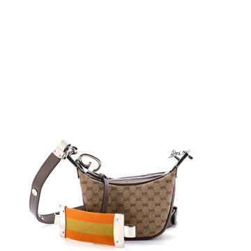 Gucci Attache Shoulder Bag Micro GG Coated Canvas Mini