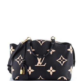 Louis Vuitton Petit Palais Handbag Bicolor Monogram Empreinte Giant