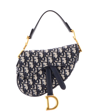 Christian Dior Saddle Handbag Oblique Canvas Mini