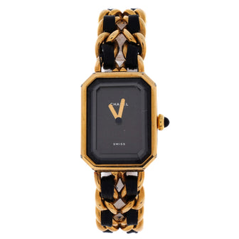 Chanel Premiere Rock Quartz Watch Plated Metal and Leather 20