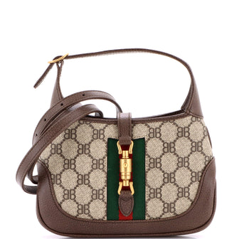 Balenciaga x Gucci The Hacker Project Jackie 1961 Hobo BB Coated Canvas Mini