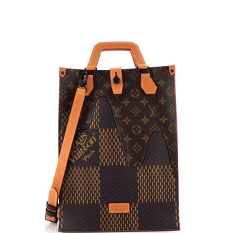 Louis Vuitton Nigo Tote Limited Edition Giant Damier and Monogram Canvas Mini