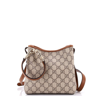 Gucci GG Emblem Bucket Bag GG Coated Canvas Small