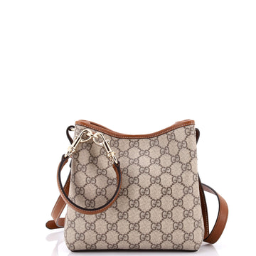 Gucci GG Emblem Bucket Bag GG Coated Canvas Small
