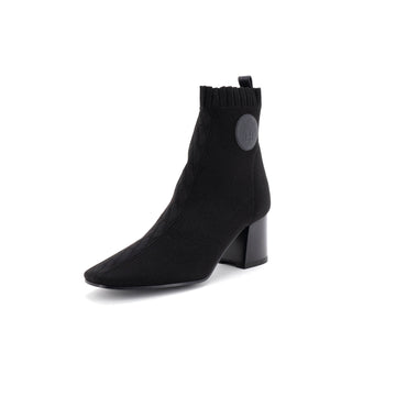 Hermes Women's Volver Ankle Boots Knit Fabric