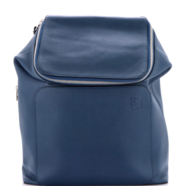 Loewe Goya Backpack Leather Large Blue 394053151
