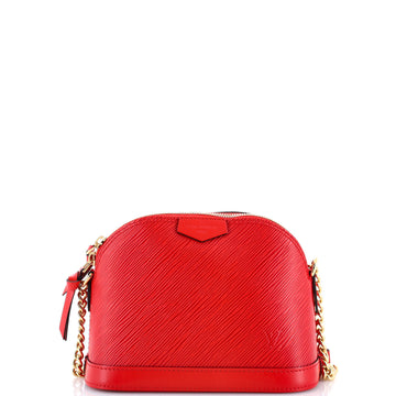 Louis Vuitton Alma Chain Handbag Epi Leather Mini