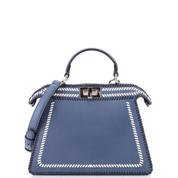 Fendi Peekaboo ISeeU Bag Whipstitch Leather Small