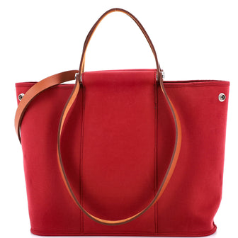 Hermes Cabag Handbag Toile and Leather 32