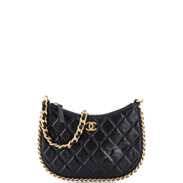 Chanel CC Chain Around Hobo Quilted Lambskin
