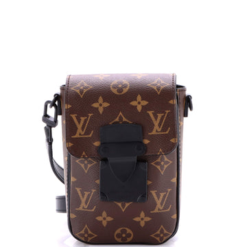 Louis Vuitton S Lock Vertical Wearable Wallet Macassar Monogram Canvas
