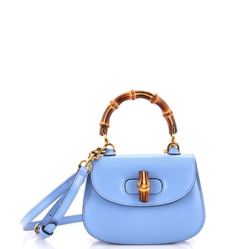 Gucci Bamboo 1947 Top Handle Bag Leather Mini