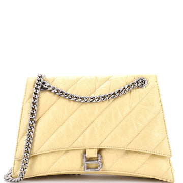Balenciaga Crush Chain Flap Bag Quilted Crushed Calfskin Medium