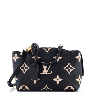 Louis Vuitton Petit Palais Handbag Bicolor Monogram Empreinte Giant