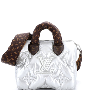 Louis Vuitton Speedy Bandouliere Bag Monogram Quilted Econyl Nylon 25