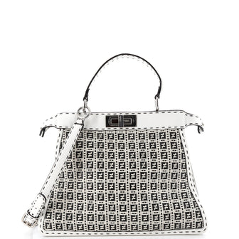 Fendi Peekaboo ISeeU Bag Woven Leather Medium