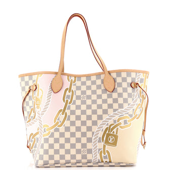 Louis Vuitton Neverfull NM Tote Limited Edition Nautical Damier MM