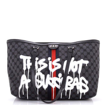 Balenciaga x Gucci The Hacker Project Tote Graffiti BB Canvas Medium