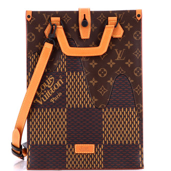 Louis Vuitton Nigo Tote Limited Edition Giant Damier and Monogram Canvas Mini