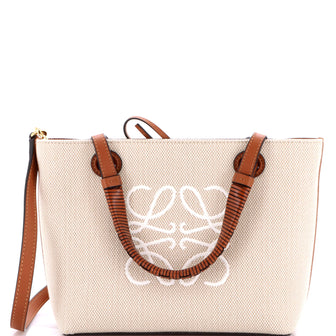 Loewe Anagram Square Basket Tote Canvas Mini