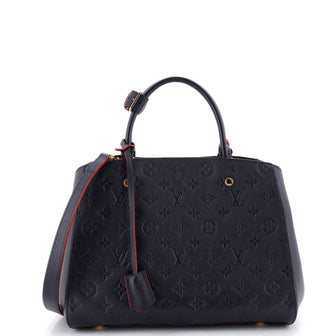 Louis Vuitton Montaigne Handbag Monogram Empreinte Leather MM
