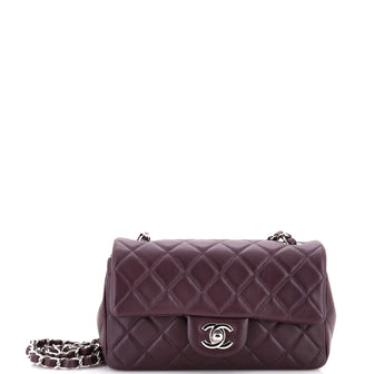 Chanel Classic Single Flap Bag Quilted Lambskin Mini