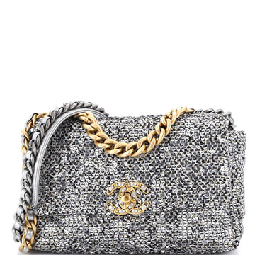 Chanel 19 Flap Bag Quilted Sequins Medium