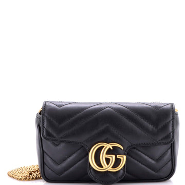 Gucci GG Marmont Flap Bag Matelasse Leather Super Mini