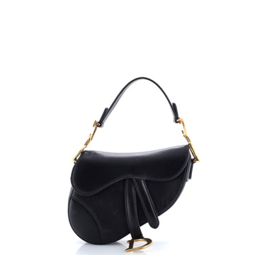 Christian Dior Saddle Handbag Leather Mini
