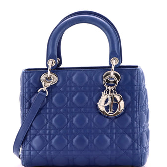 Christian Dior Lady Dior Bag Cannage Quilt Lambskin Medium