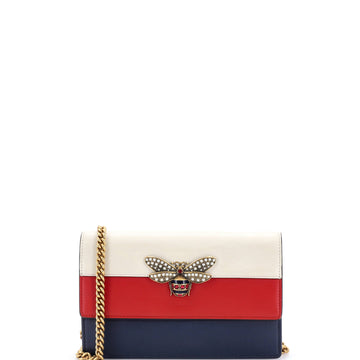 Gucci Queen Margaret Chain Wallet Leather Mini