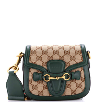 Gucci Lady Web Shoulder Bag GG Canvas Small