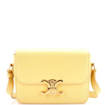 Celine Triomphe Shoulder Bag Smooth Calfskin Teen
