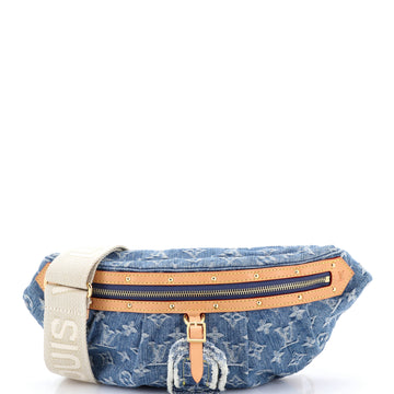 Louis Vuitton High Rise Bum Bag Monogram Denim