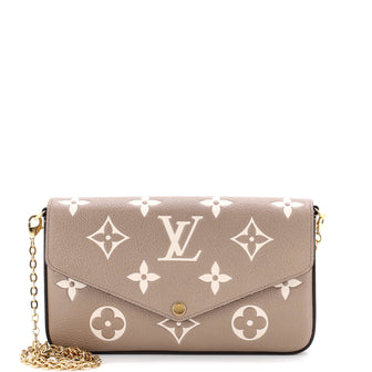 Louis Vuitton Felicie Pochette Bicolor Monogram Empreinte Giant