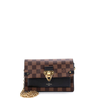 Louis Vuitton Vavin Chain Wallet NM Damier with Leather