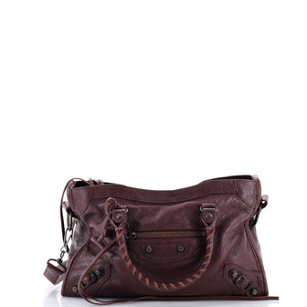 Balenciaga City Giant Studs Bag Leather Small
