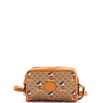 Gucci Disney Mickey Mouse Shoulder Bag Printed Mini GG Coated Canvas Mini