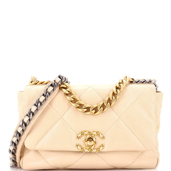 Chanel 19 Flap Bag Quilted Leather Medium