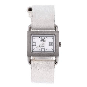 Hermes Barenia Quartz Watch Stainless Steel and Leather 21