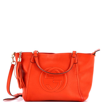 Gucci Soho Convertible Top Handle Bag Leather Small