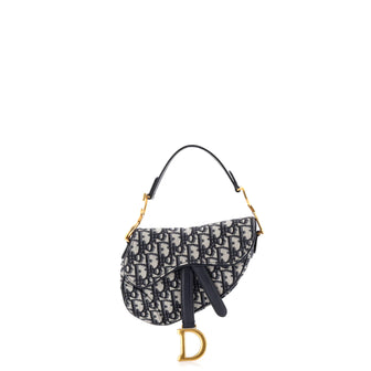 Christian Dior Saddle Handbag Oblique Canvas Mini