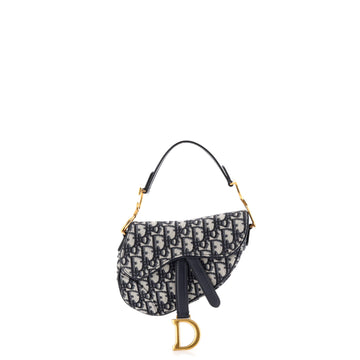 Christian Dior Saddle Handbag Oblique Canvas Mini