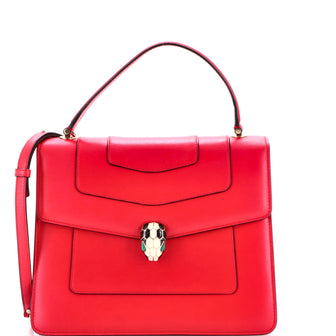 Bvlgari Serpenti Forever Top Handle Bag Leather Medium