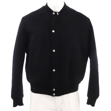 Balmain Men's Reversible Bomber Jacket Cotton Blend and Printed Polyester