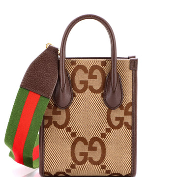 Gucci Vertical Tote Jumbo GG Canvas Mini