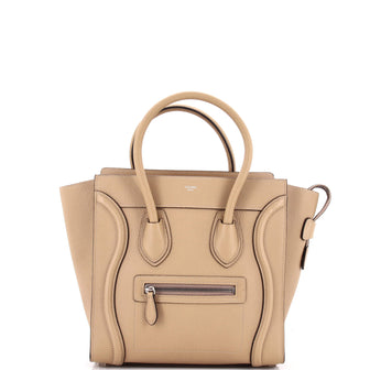 Celine Luggage Bag Grainy Leather Micro
