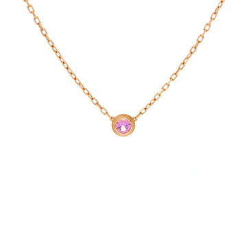 Cartier Cartier D'Amour Pendant Necklace 18K Rose Gold with Pink Sapphire Small