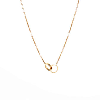 Cartier Love Interlocking Necklace 18K Yellow Gold