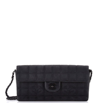Chanel Travel Line Flap Bag Quilted Nylon East West
